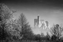 The ruin of Mirow castle, code: MG_3706 B&W